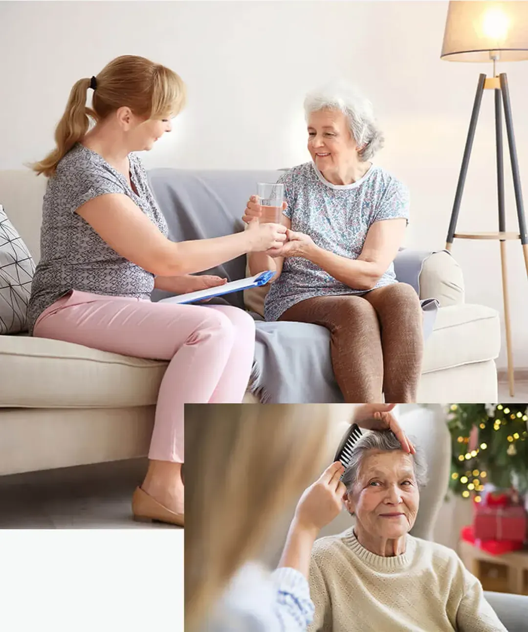 Pflegekreuz GmbH – Betreuer, der sich um ältere Herren kümmert